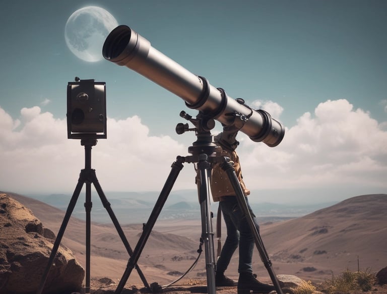 An outdoor event setup with rows of white and black chairs arranged in front of a stage. A large sign on the stage reads 'Festival of creative industries' with a date '09.09'. The venue is surrounded by modern architecture with large windows and a brick building visible in the background. Plants and trees add a natural touch to the urban setting.