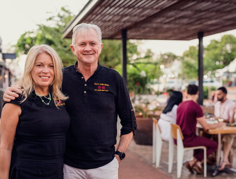 chris and robyn maher from salty plum social