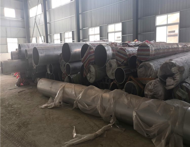 Extra large diameter aluminum pipe