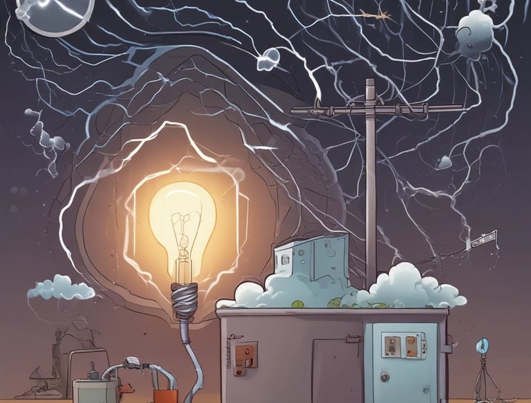 Complex industrial machinery with multiple interconnected hoses and pipes, featuring control panels and metallic cylinders. The setup includes blue and yellow hoses, with metallic fastenings and electrical components.