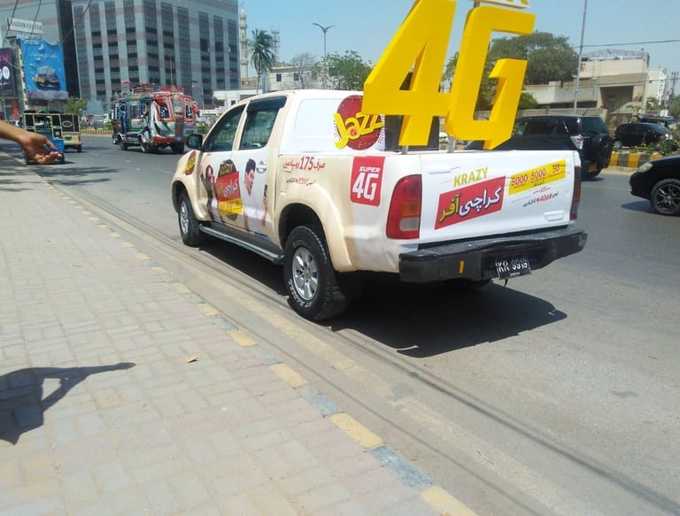 Mobilink Jazz 4G Vehicle Branding