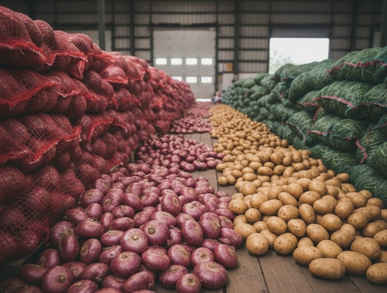 Fresh red onions from India ready for export