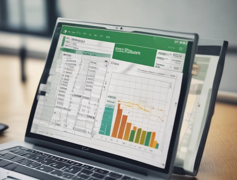 A close-up of a laptop displaying pixelpanda’s vibrant product catalog with playful icons and smooth hover effects.