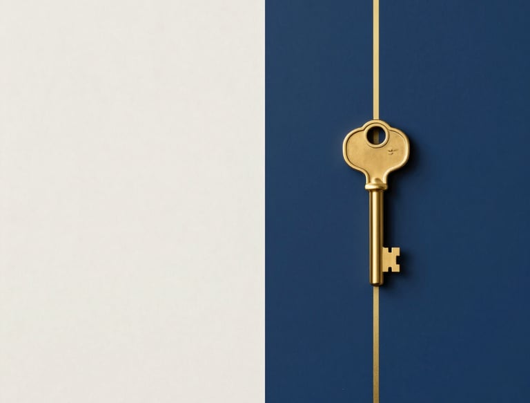 Elegant navy blue and gold minimalist logo of Carte Blanche on a white background.