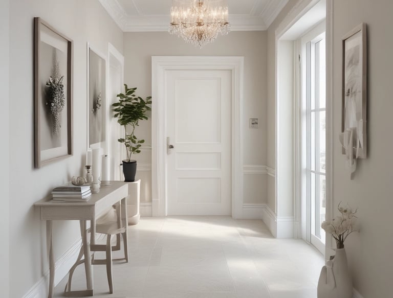 A cozy living room with warm lighting and tasteful decor reflecting a welcoming home.