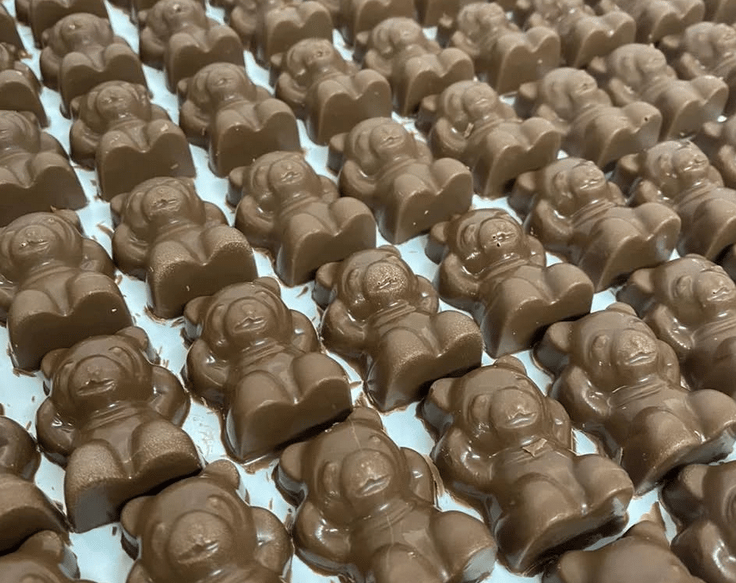 chocolate con forma de ositos 