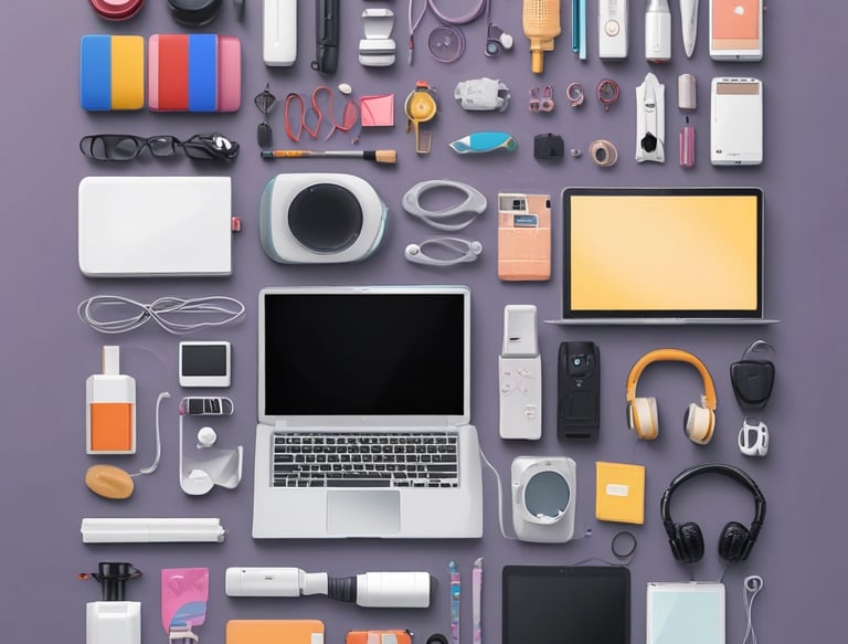 different products like phones, beauty products, hair products, gadgets, gaming laptops etc