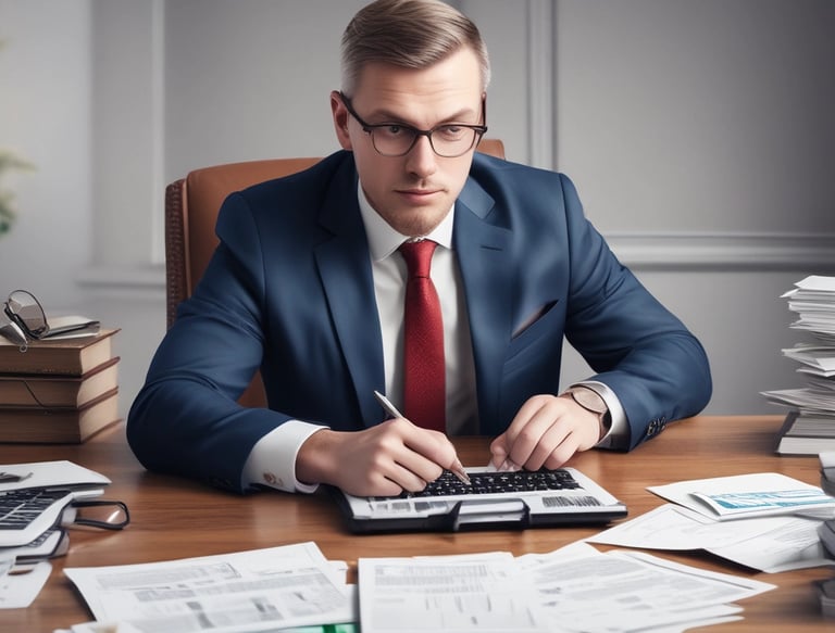 A warm office setting where a financial advisor listens intently to a client.