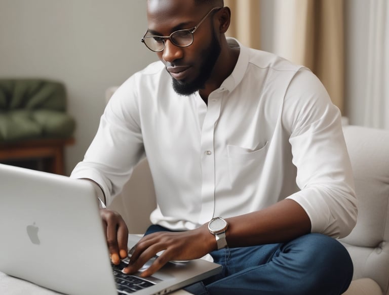 Close-up of hands installing a new computer part inside a desktop tower.