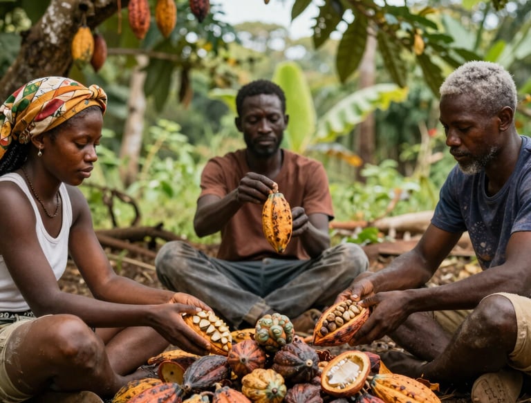 A close-up of hands planting a young tree seedling in rich soil under natural sunlight.