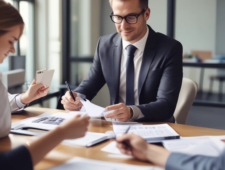 A group of diverse accounting students engaged in a lively discussion during an offline workshop.
