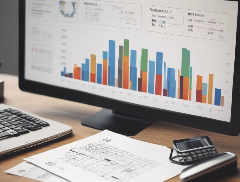 A friendly property manager discussing documents with community members in a bright office.