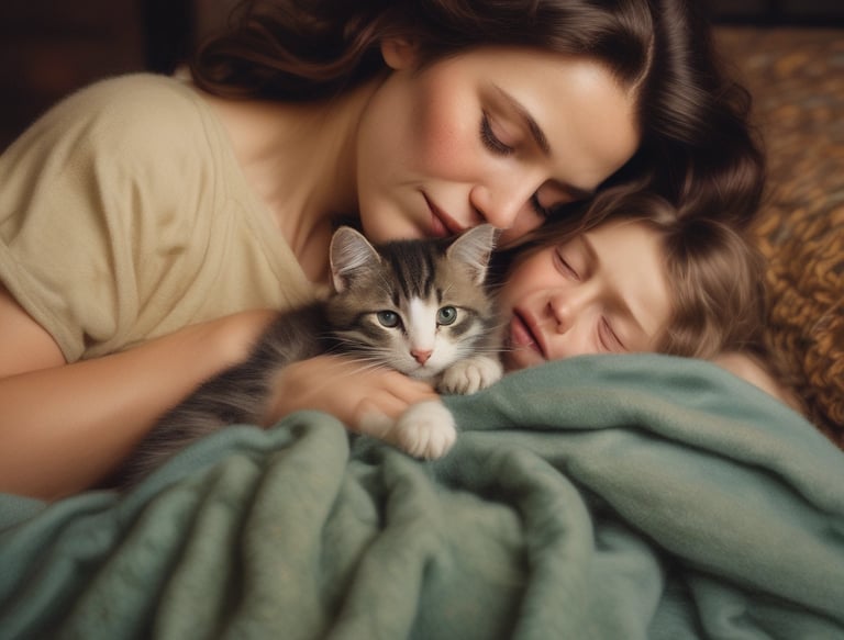 A comforting hand gently holding another in a quiet, softly lit room.