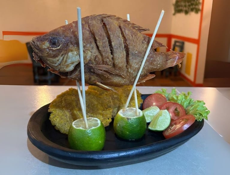 Mojarra Voladora, Restaurante La Cantaleta Montenegro Quindío