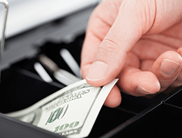 no risk with cash handling