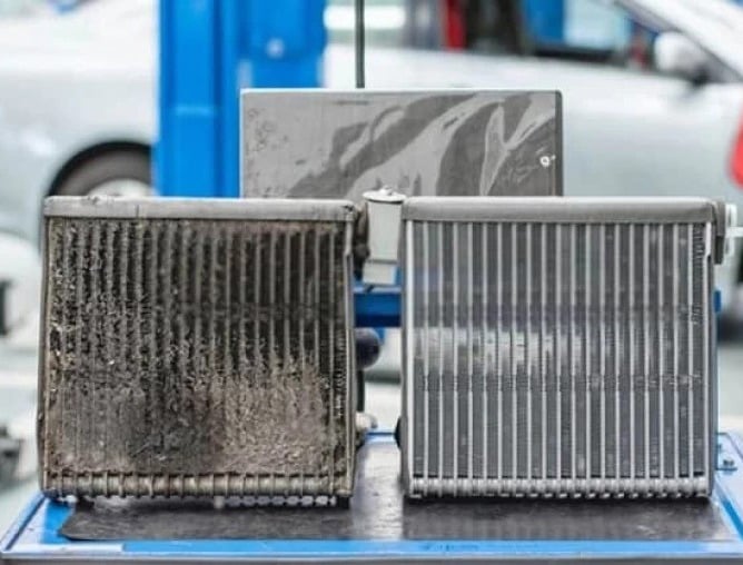 Honda AC Condenser Cleaning