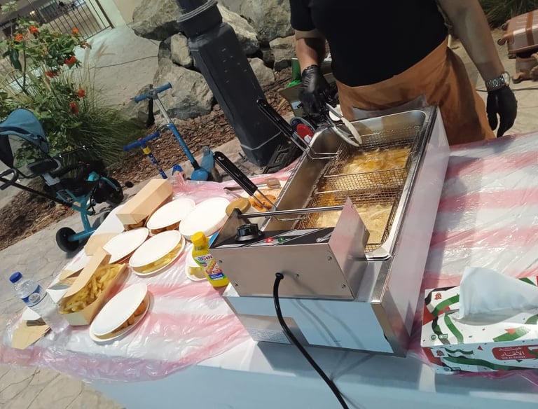 french fries, fries station in dubai