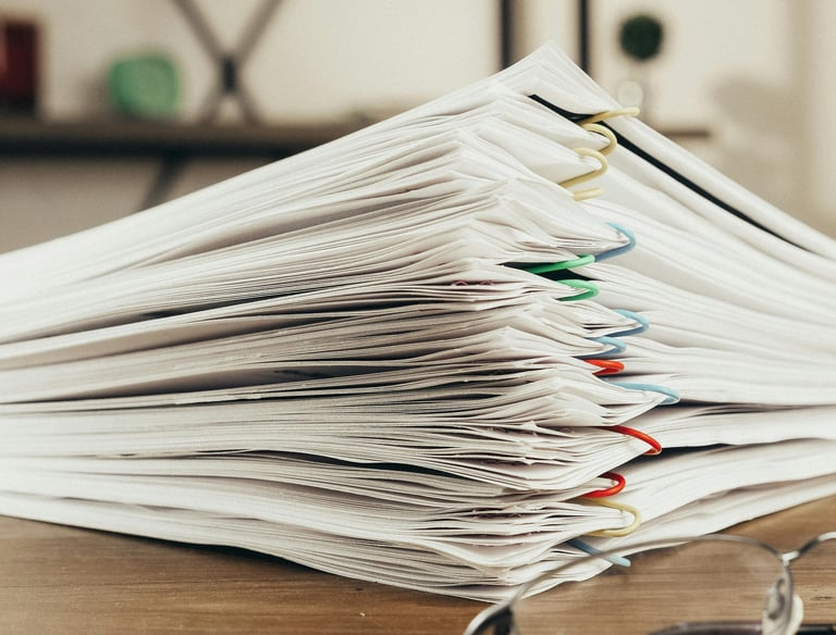 környezetvédelmi adminisztráció és hulladékbevallás papíralapú nyilvántartása