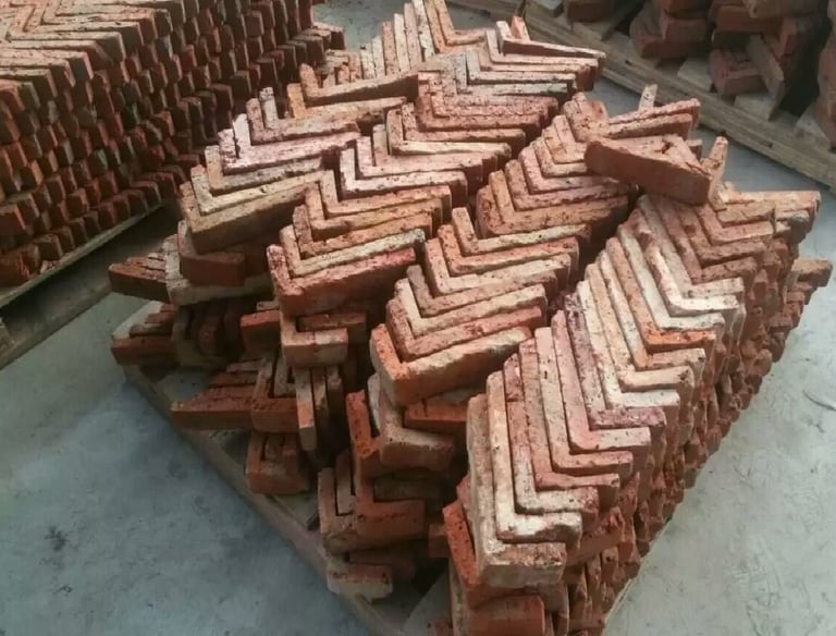 klinkerio kampai, kampinės plytelės