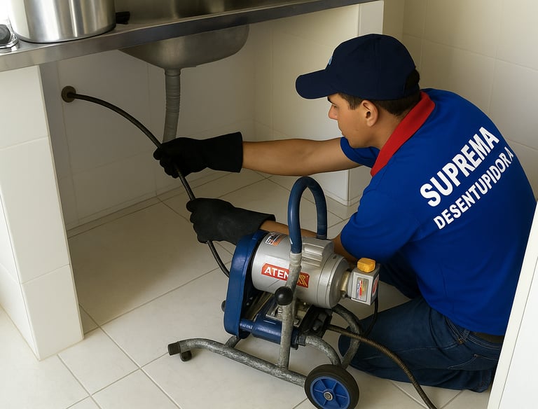 desentupimento de pia