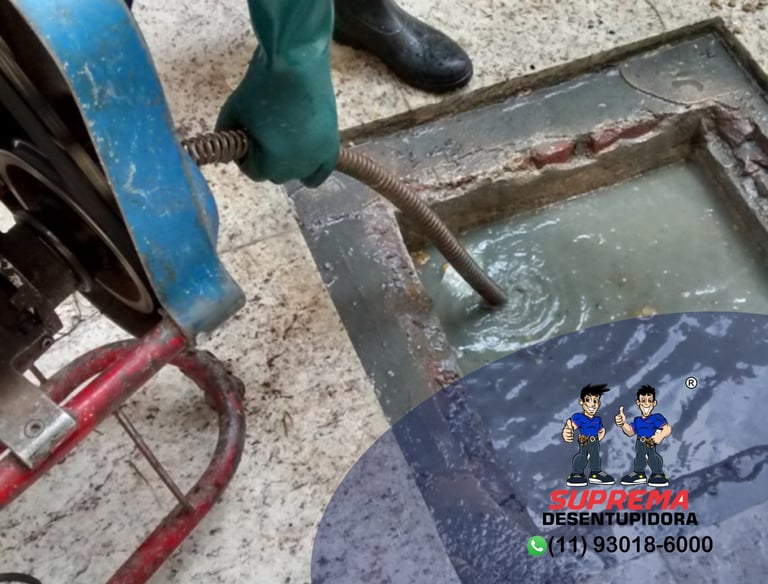 desentupimento de caixa de gordura
