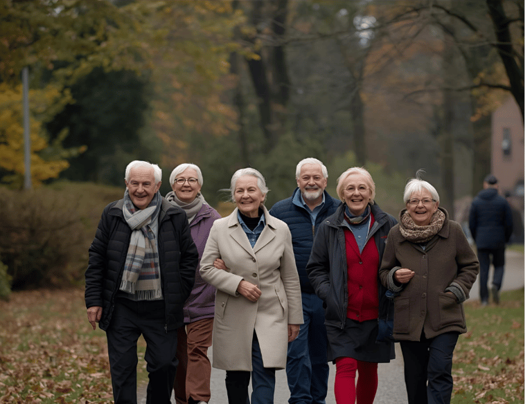 Un groupe de seniors à Mettray