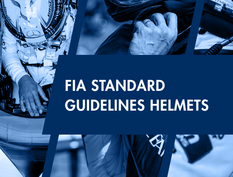 FIA standard guidelines helmet