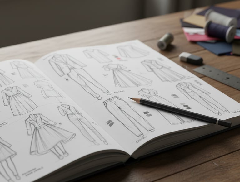 Fashion concept sketching by Cavity Studios turning creative ideas into strong visual design concept