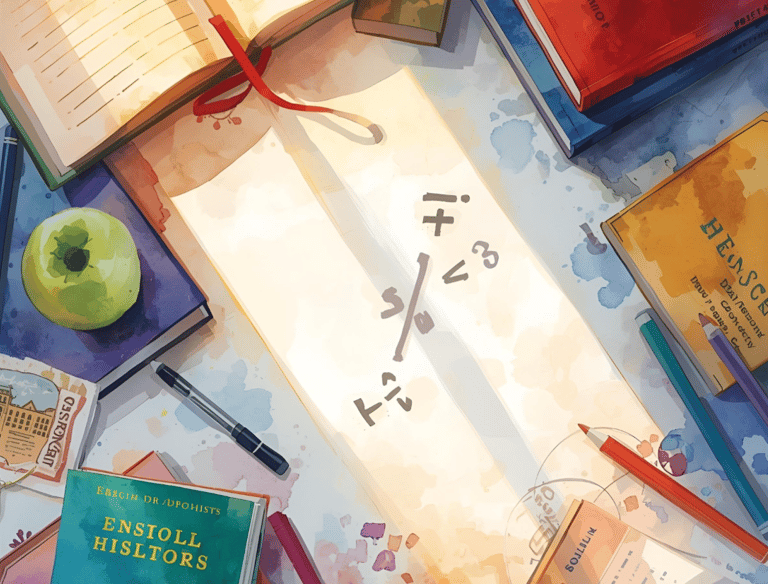 cahiers et livres scolaires crayon pomme manger stylos couleur équations maths scolaire