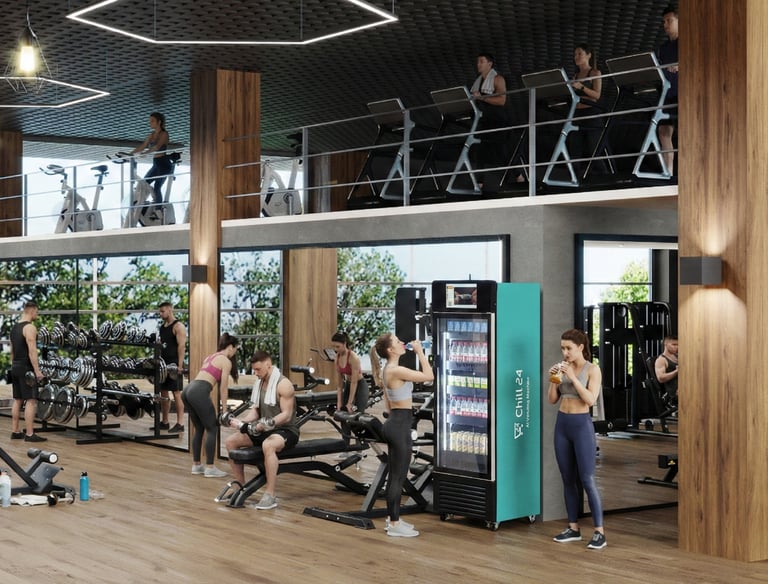 24小時健身中心AI 智能自動販賣機