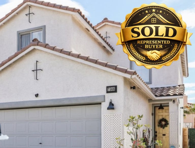 a house with a sold sign and a sold sign