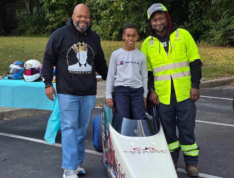 Mentee at community event