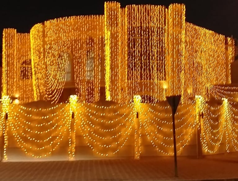 Dubai Villas lights decoration