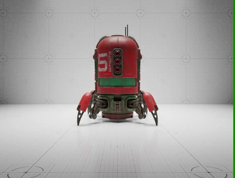 a red robot