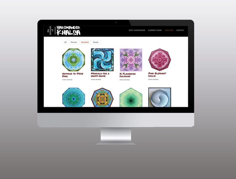 Website design example