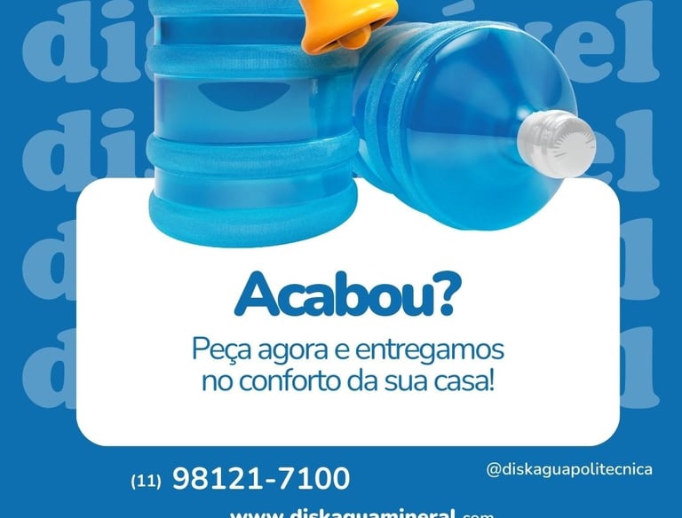 a blue water bottle with a yellow bell on it