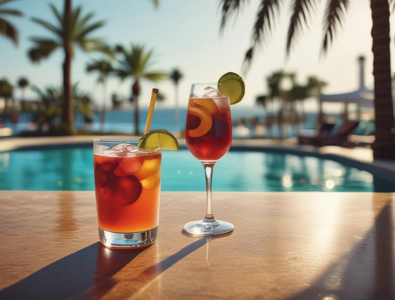 Cocktails by the pool are always included at all-inclusive resorts