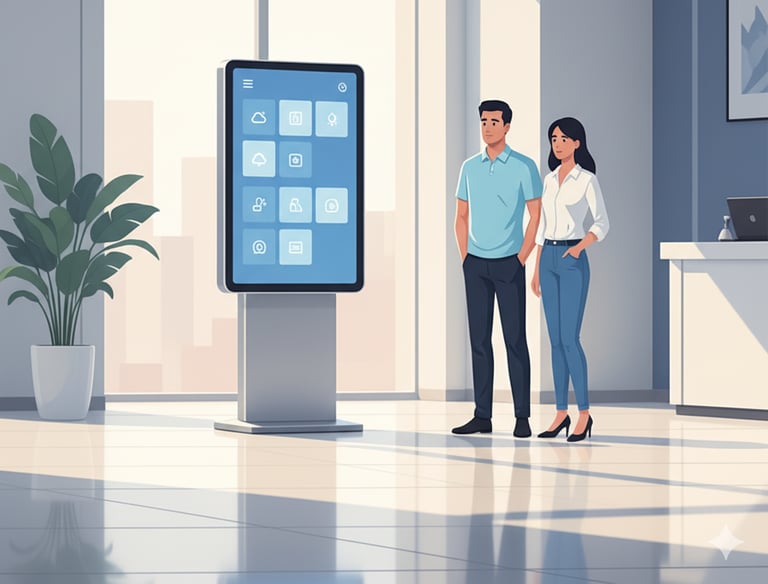 Cartelera digital conjunto cerrado