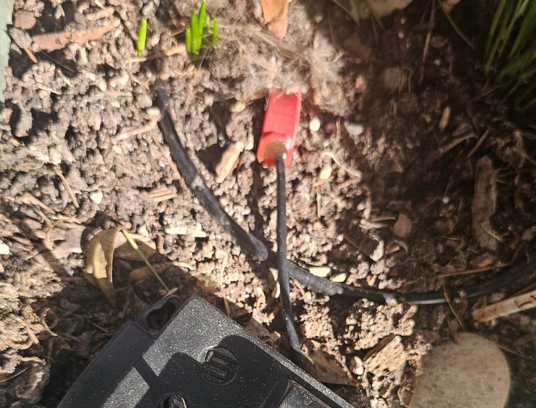 a radio receiver with wires and wires connected to a radio