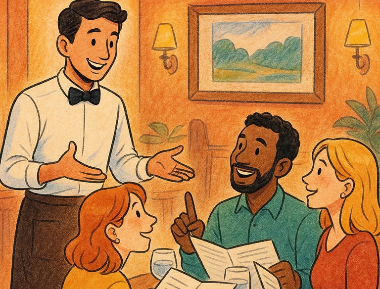 Ilustración en Hostelería, comunicación con clientes