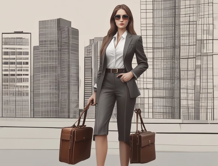 woman in black blazer and white dress shirt