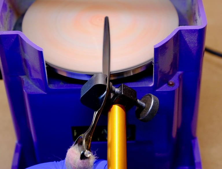 Shear sharping, professional shear sharpening service, grooming shear sharpening