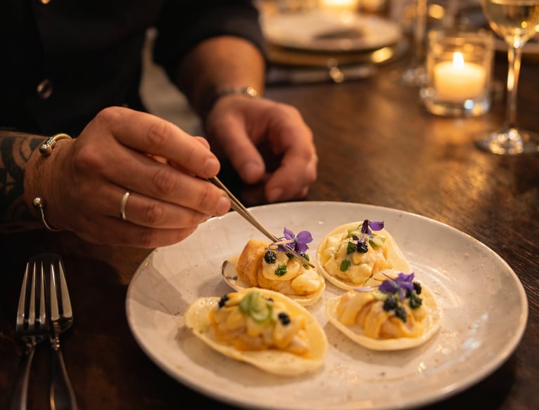 Luxury gastronomic experience with private chef service