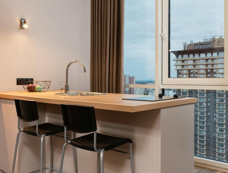 HotelArt: Μίνιμαλ Πάγκος Κουζίνας Δωματίου - Ξενοδοχειακός Εξοπλισμός Έπιπλα Μίνιμαλ