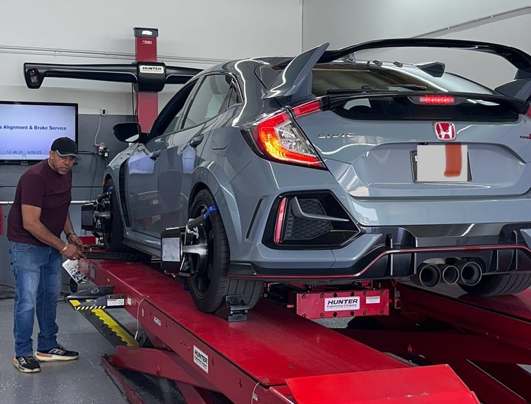 Honda civic lowered wheel alignment