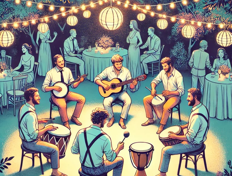 Samba band for a cocktail in Paris, France