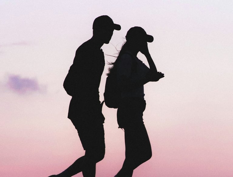 Outdoor professional coaching walk outside