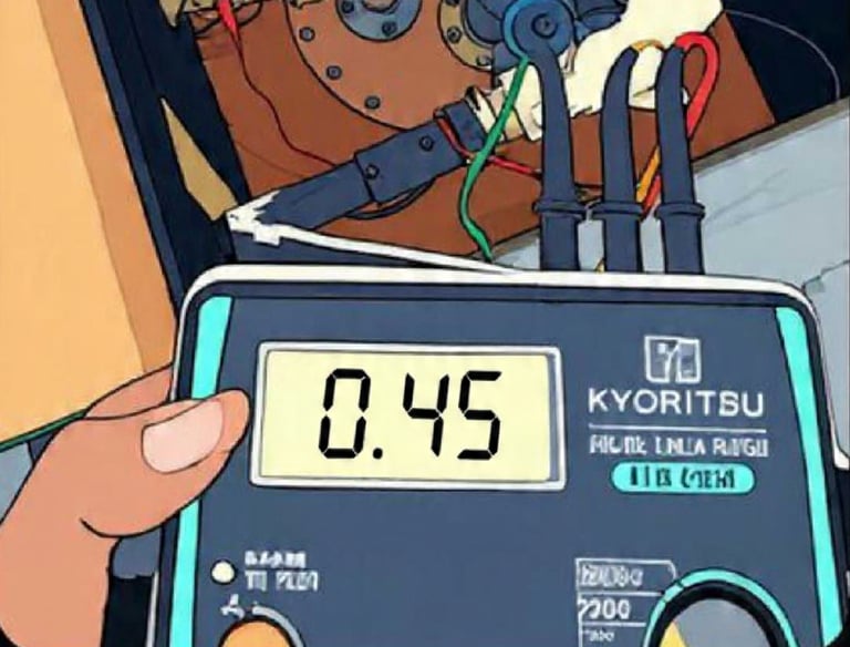 Ilustrasi hasil ukur grounding tangki SPBU