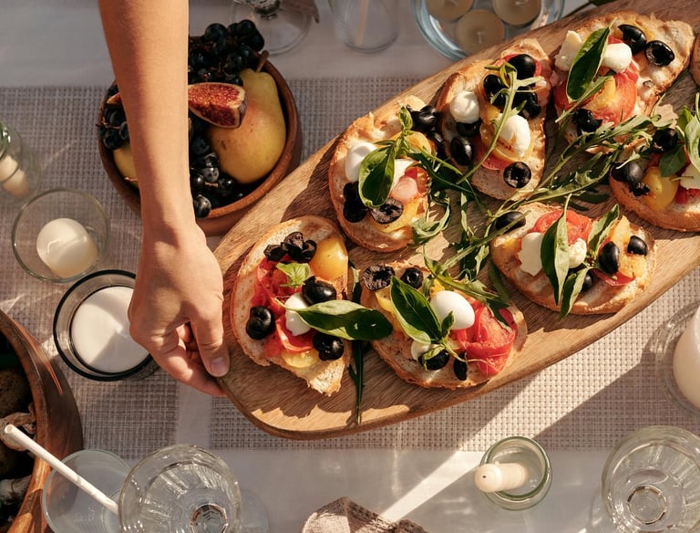 Experiencia gastronómica casual con servicio de chef privado