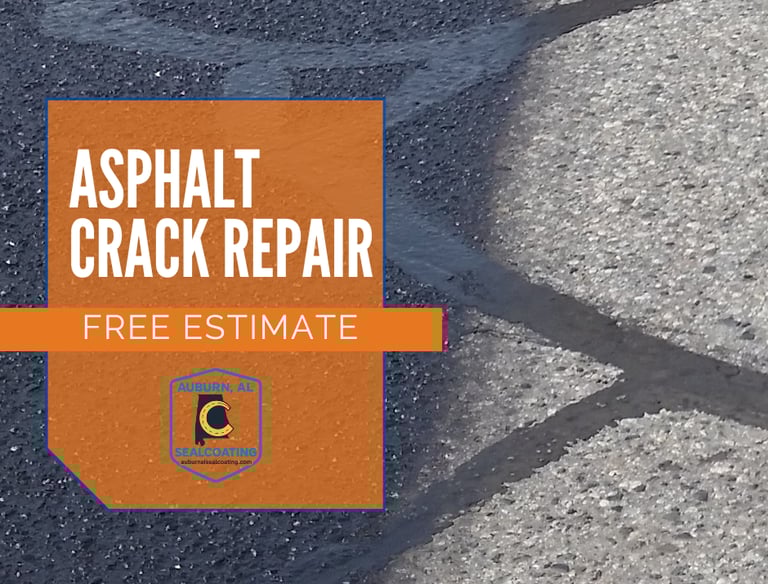 Asphalt Crack Repair in Auburn, AL